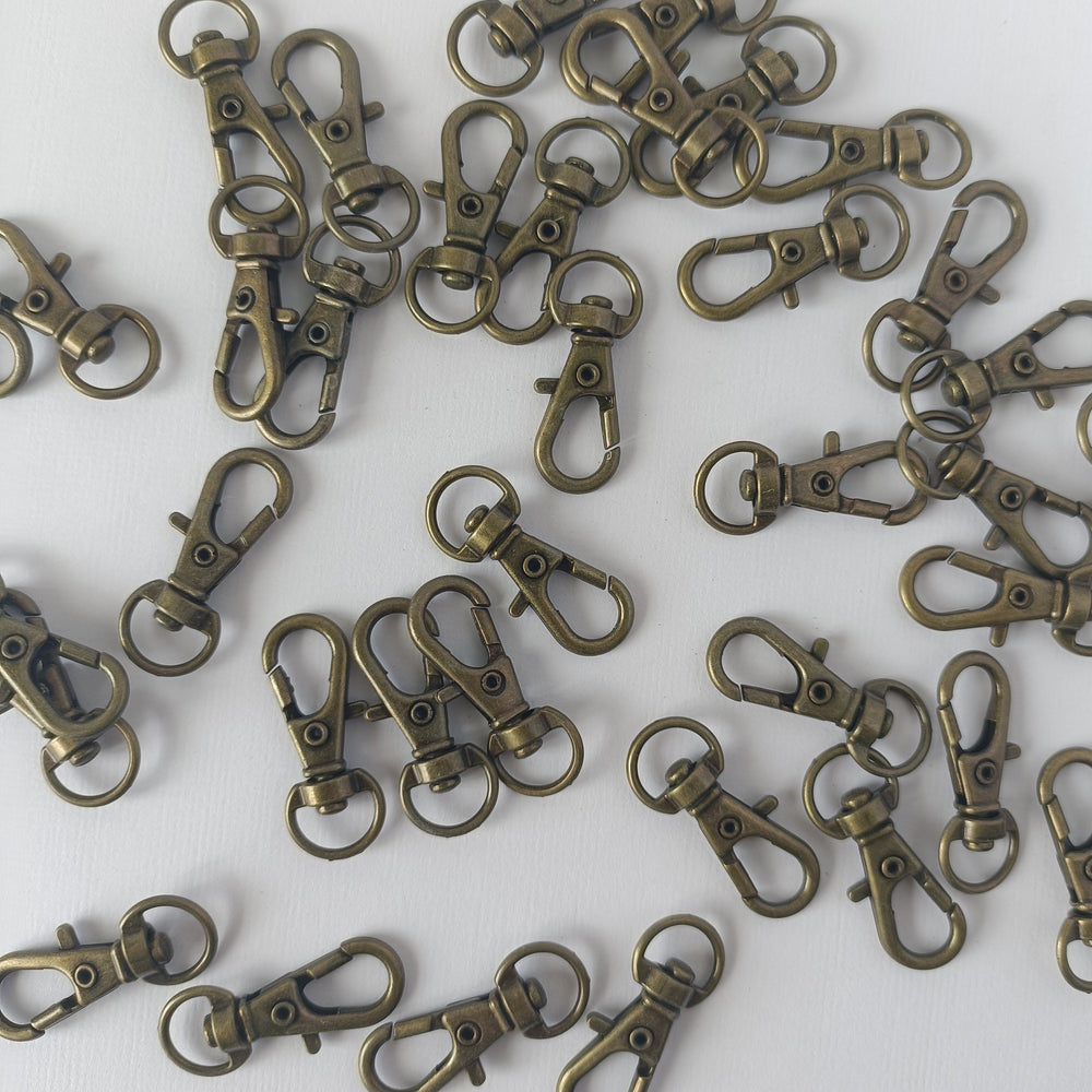 Swivel Lobster Claw Clasp - Antique Bronze