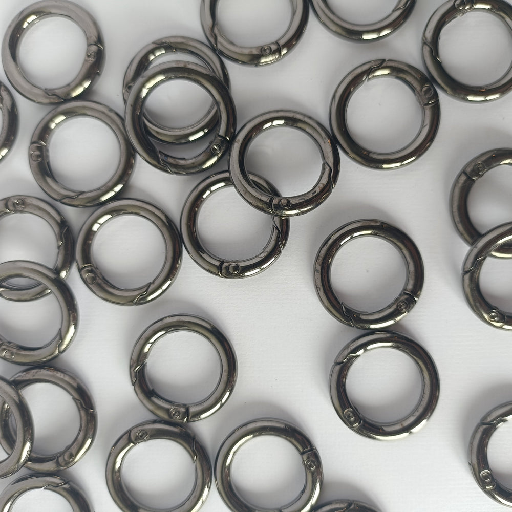 Spring Gate O Ring - Gunmetal - 24mm