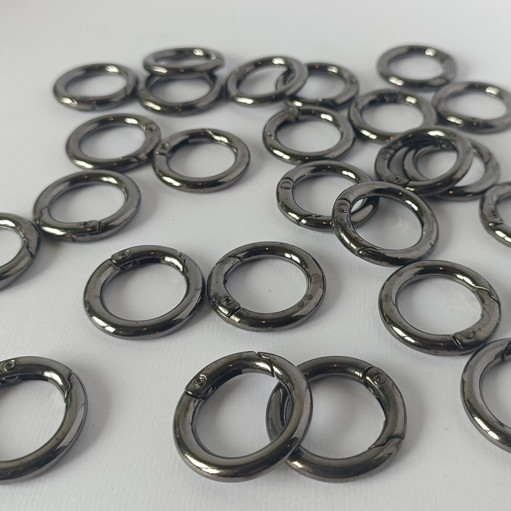 Spring Gate O Ring - Gunmetal - 24mm