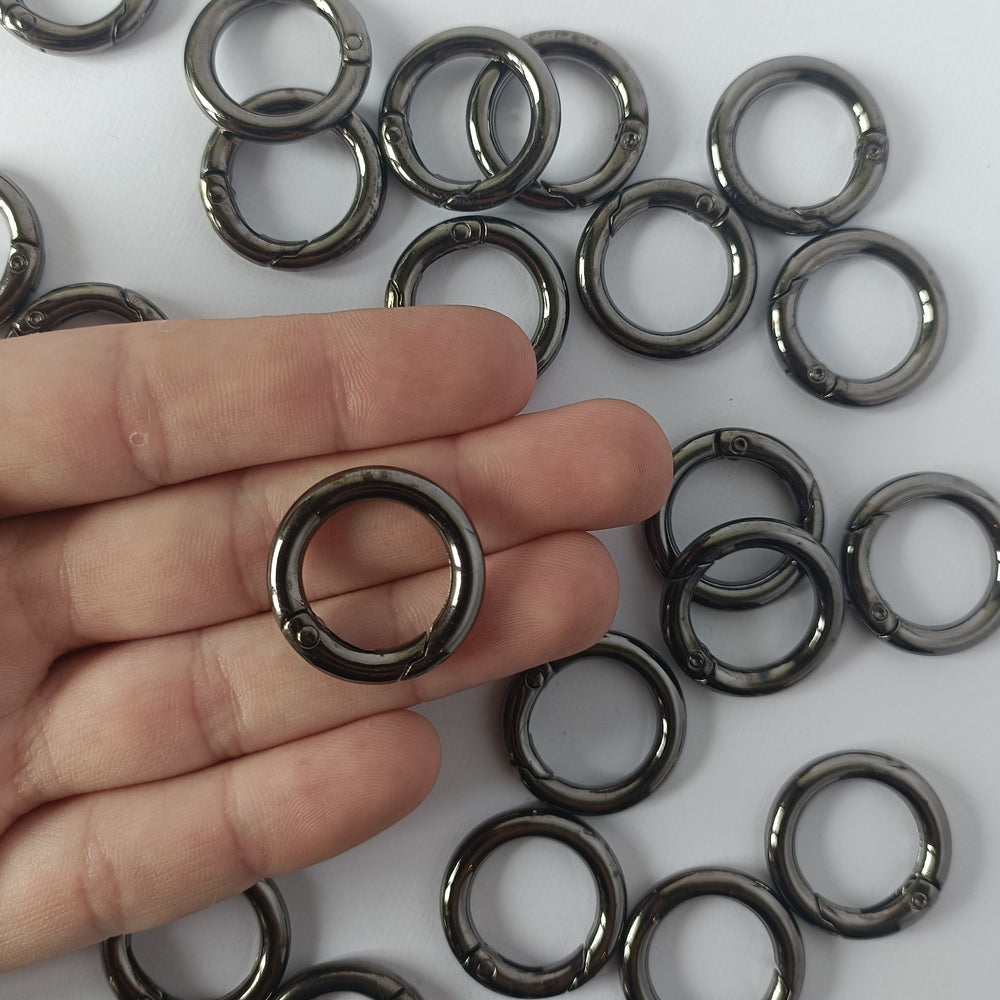 Spring Gate O Ring - Gunmetal - 24mm