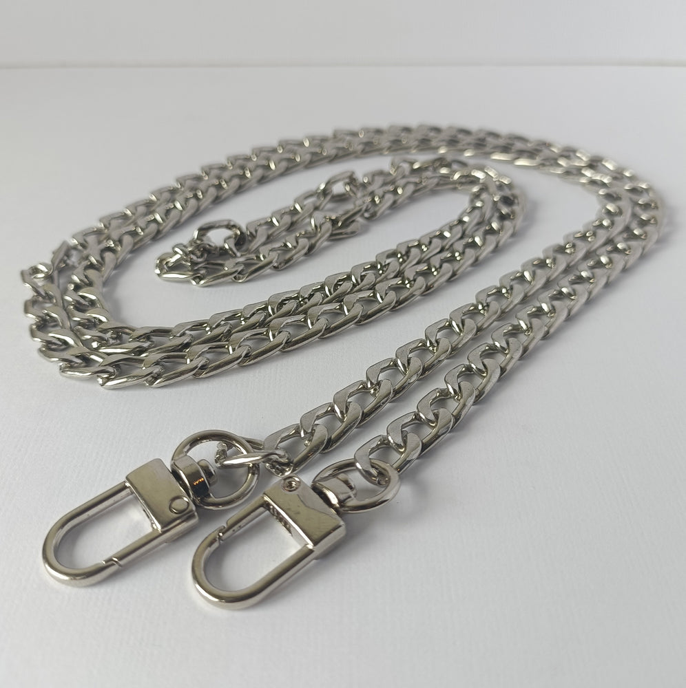 Cable Chain Bag Strap - 120cm - Aluminium