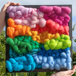 Dyed Corriedale Wool Roving