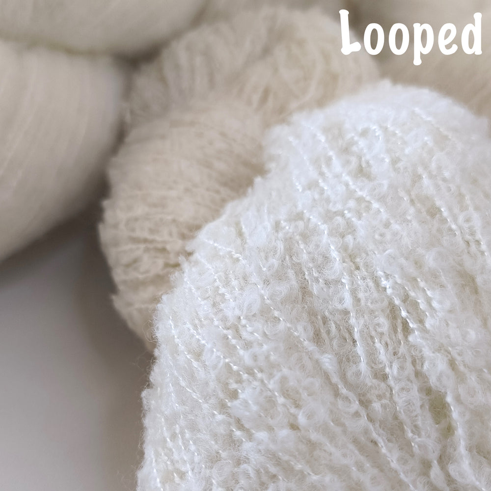 Undyed Merino Bouclé Yarn