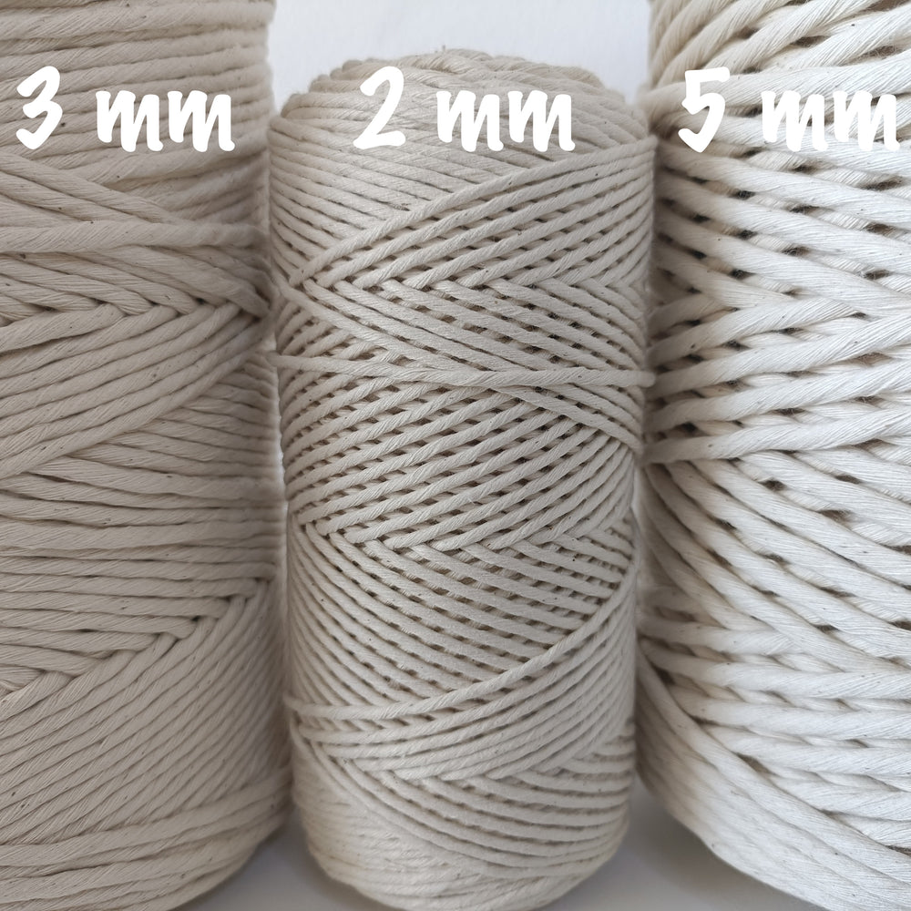 2mm Natural Cotton String - Wrap Thread – Delphine Arlove Studio