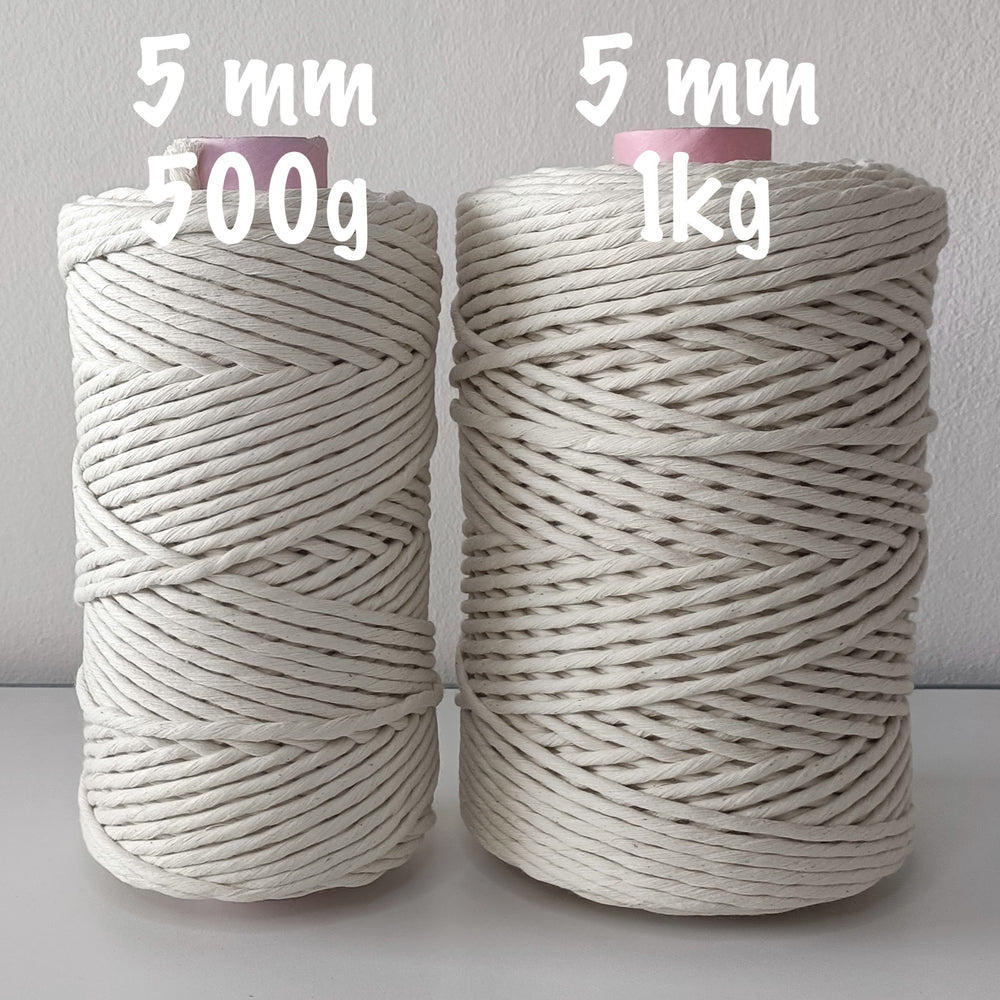 5mm Natural Cotton String