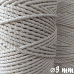 3mm Natural Cotton Rope