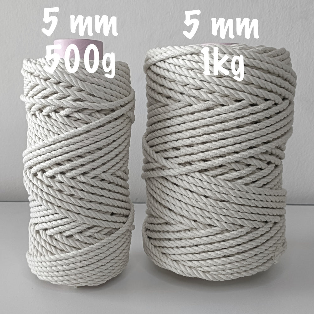 5mm Natural Cotton Rope