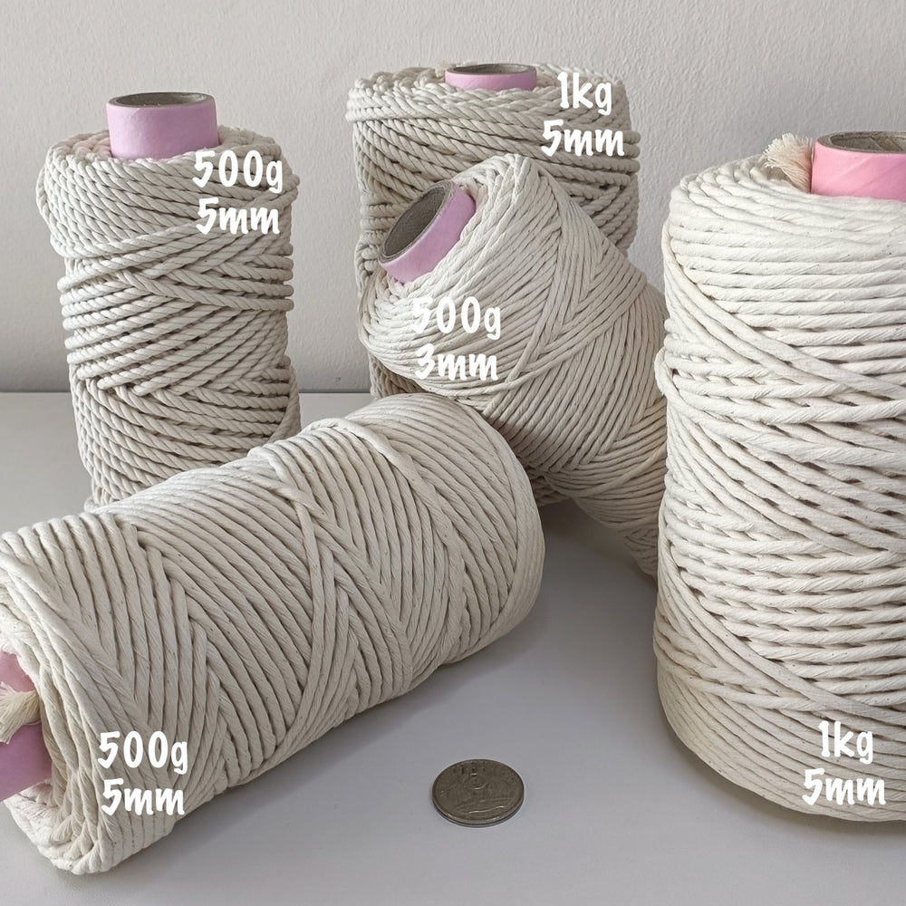 Cotton String Using For Thread 5mm Natural Cotton String – Delphine Arlove Studio