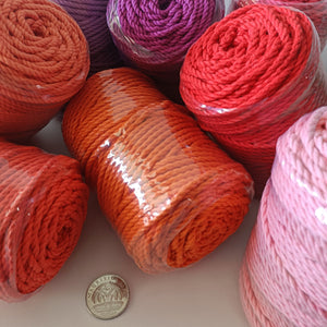 4mm Giza Cotton Coloured Rope