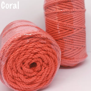 4mm Giza Cotton Coloured Rope