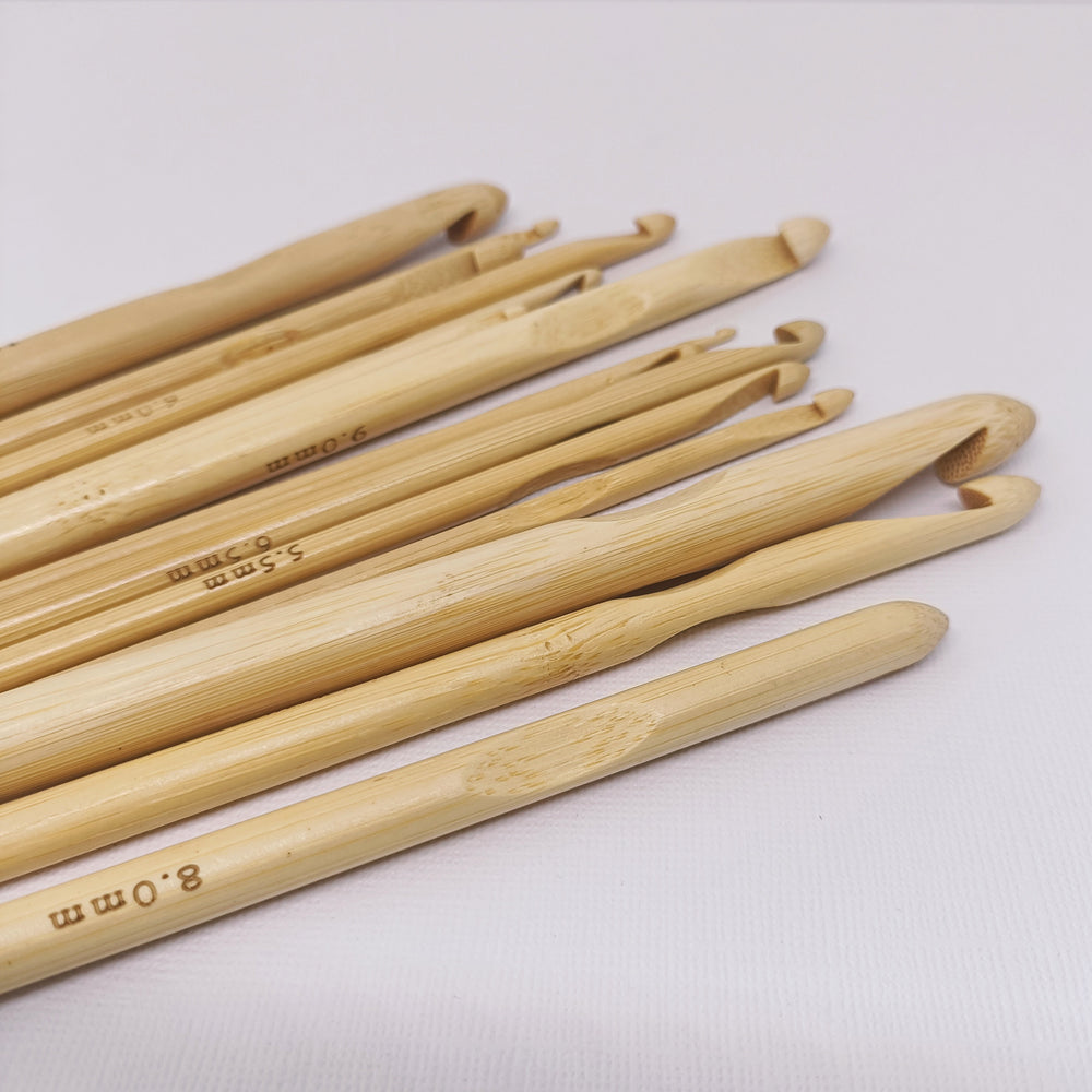 Set of 16 Bamboo Crochet Hook