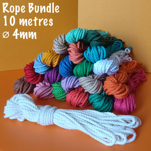 Coloured Rope or String Bundles