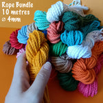 Coloured Rope or String Bundles