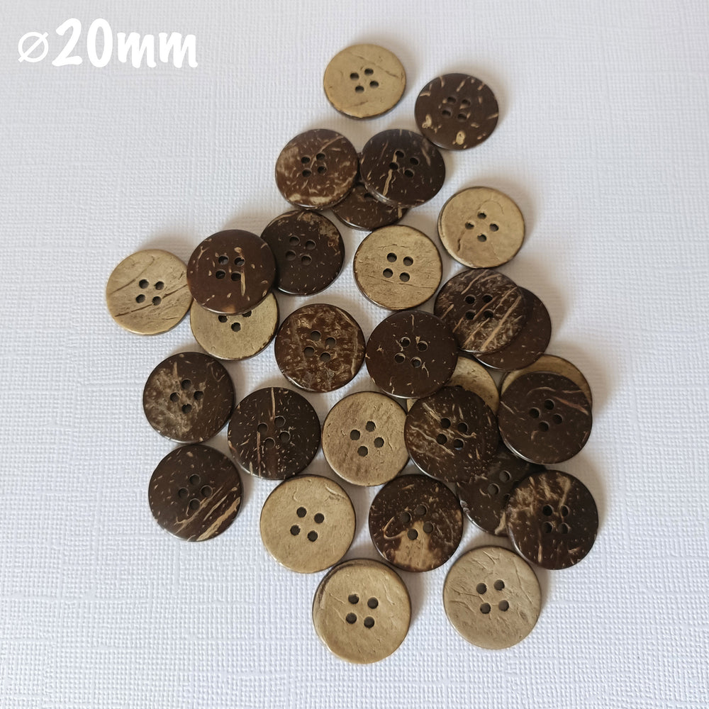 Coconut Shell Sewing Button