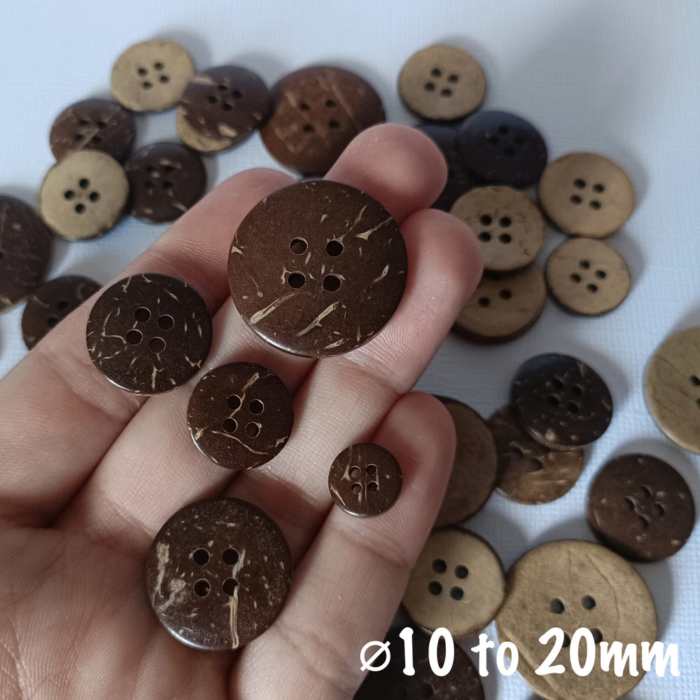 Coconut Shell Sewing Button